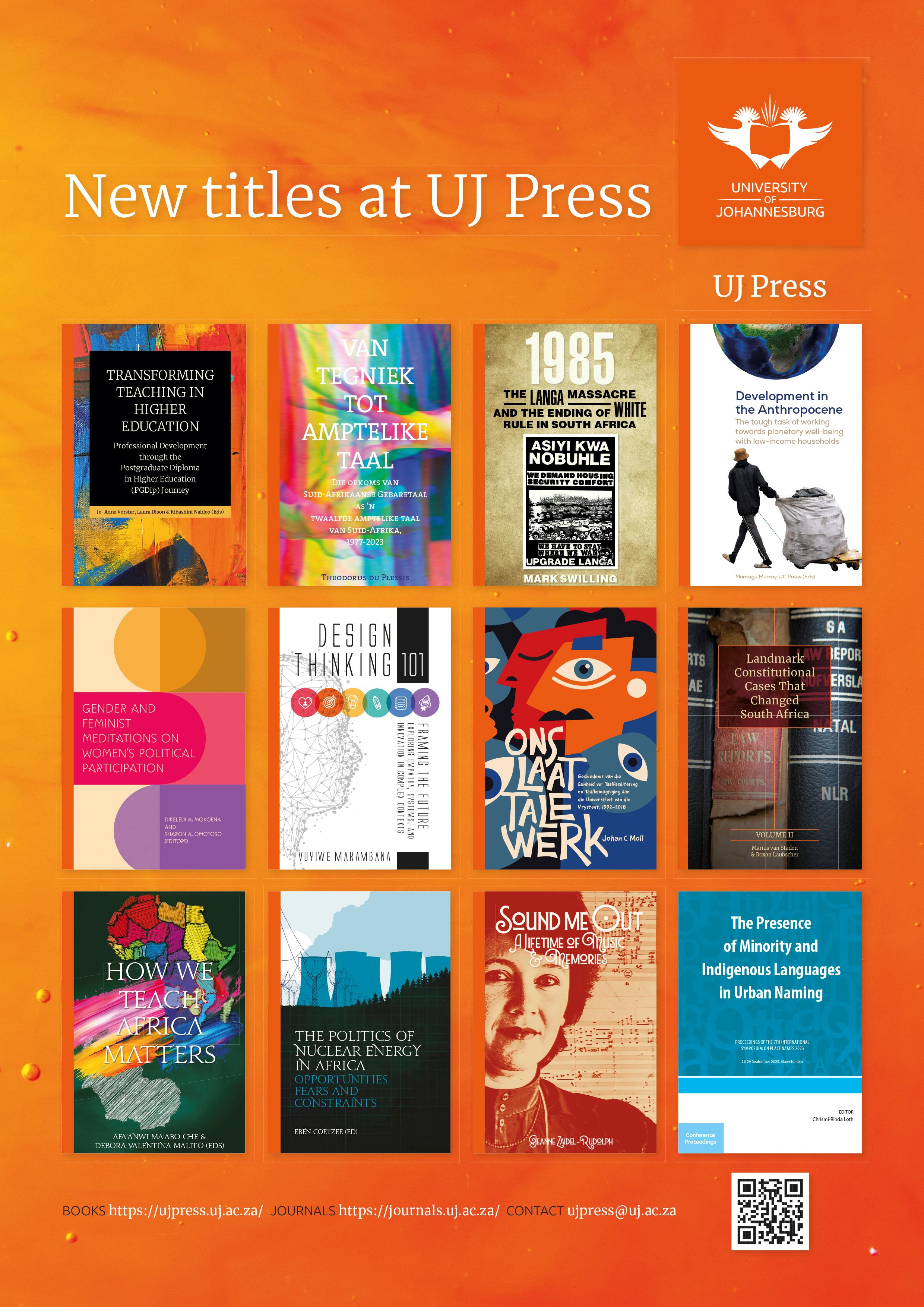 UJ Press new titles